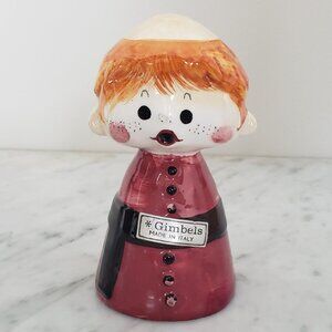 Vintage Ceramic Catholic Monk Friar Tuck Bank for Gimbels Made In Italy